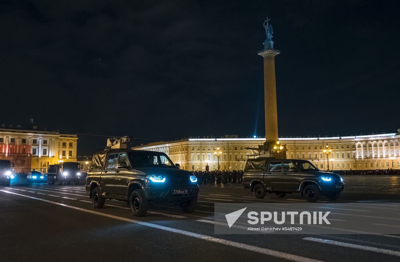 Victory Day parade rehearsal in St. Petersburg