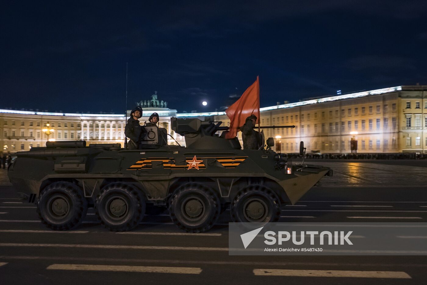 Victory Day parade rehearsal in St. Petersburg