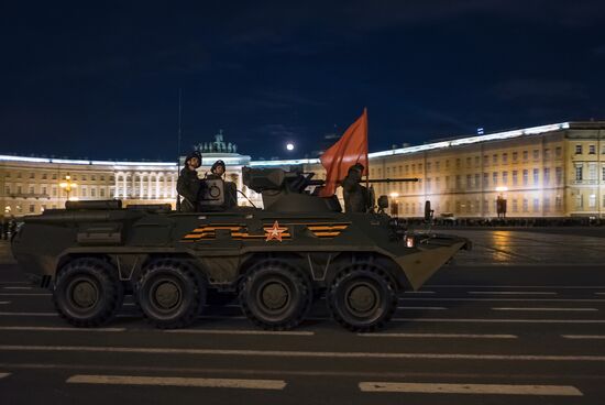 Victory Day parade rehearsal in St. Petersburg