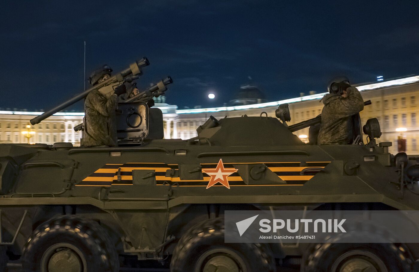 Victory Day parade rehearsal in St. Petersburg
