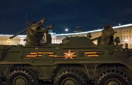 Victory Day parade rehearsal in St. Petersburg