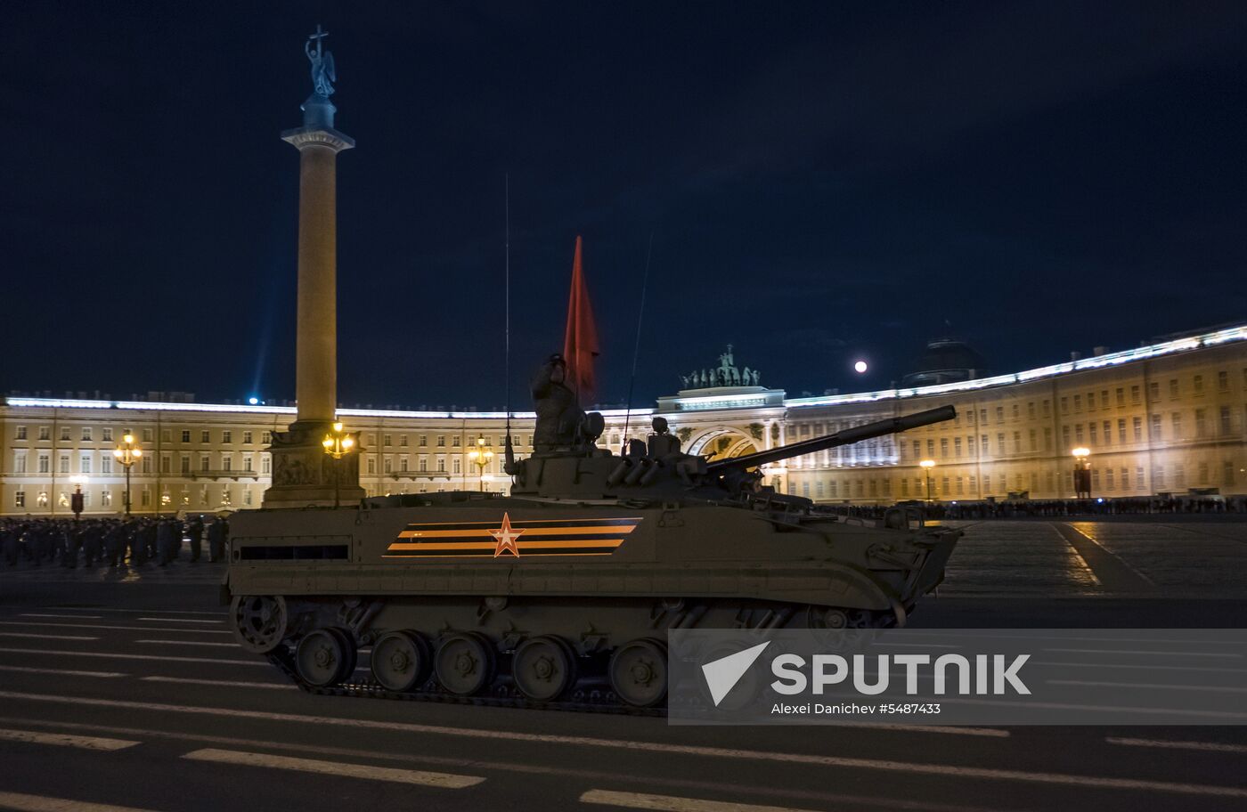 Victory Day parade rehearsal in St. Petersburg
