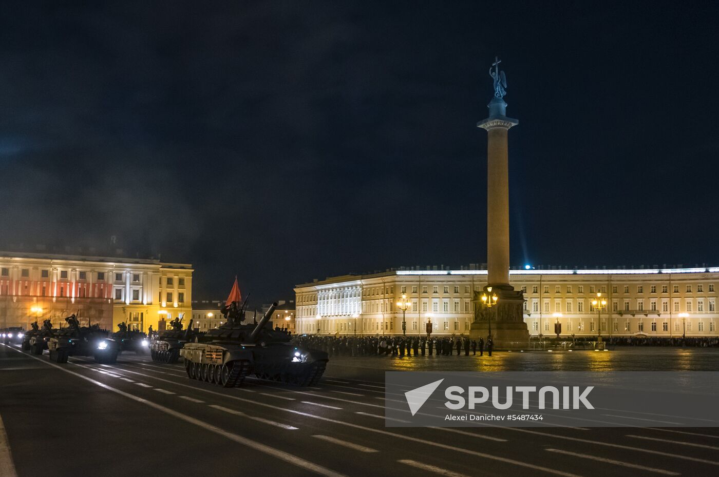Victory Day parade rehearsal in St. Petersburg