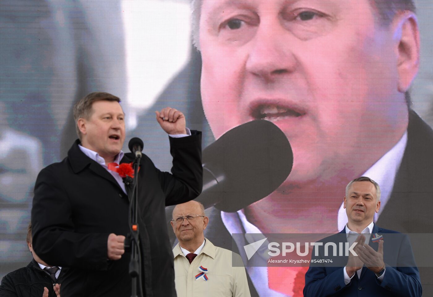 Labor Day rallies in Russia