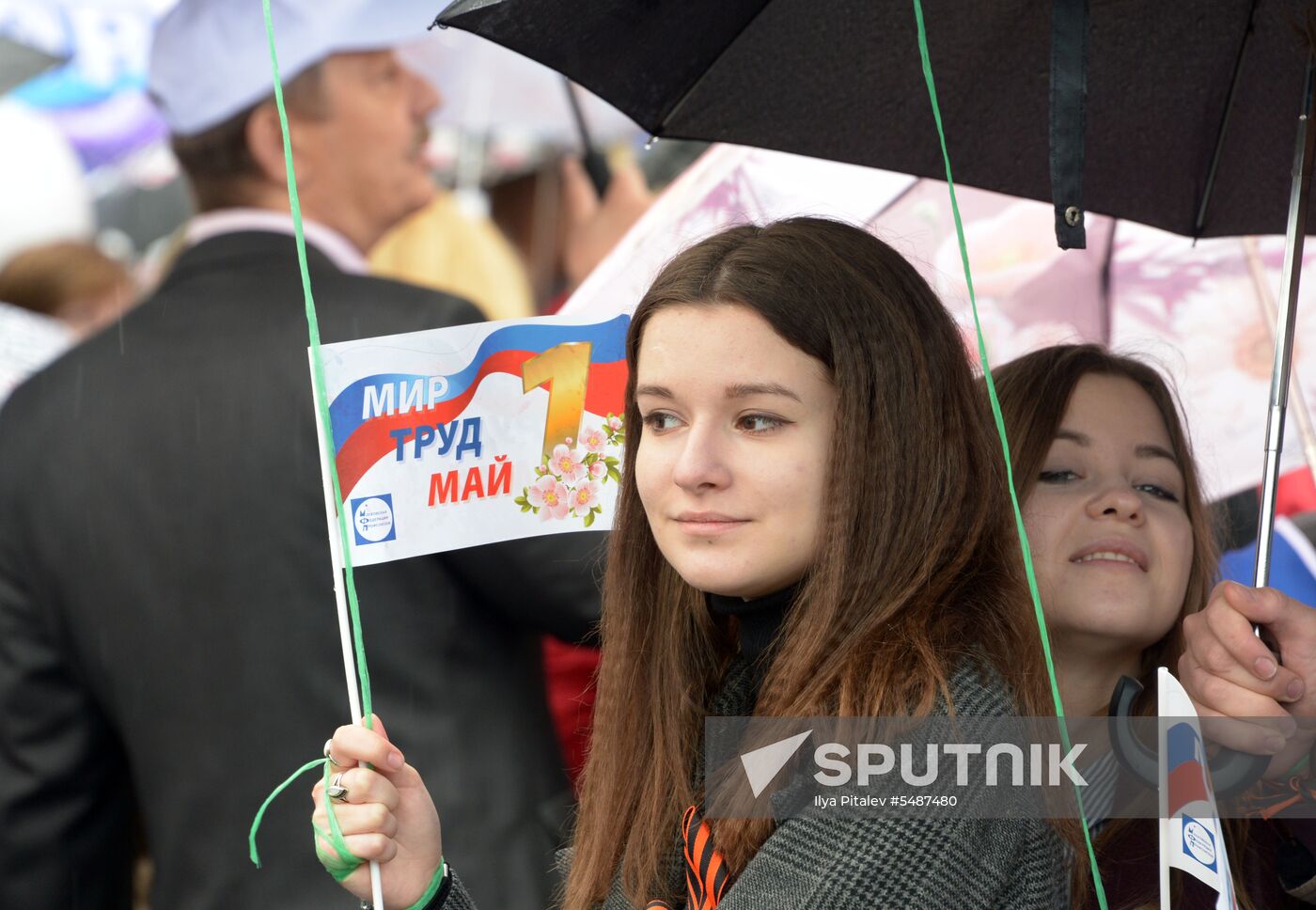 Labor Day rally on Red Square in Moscow