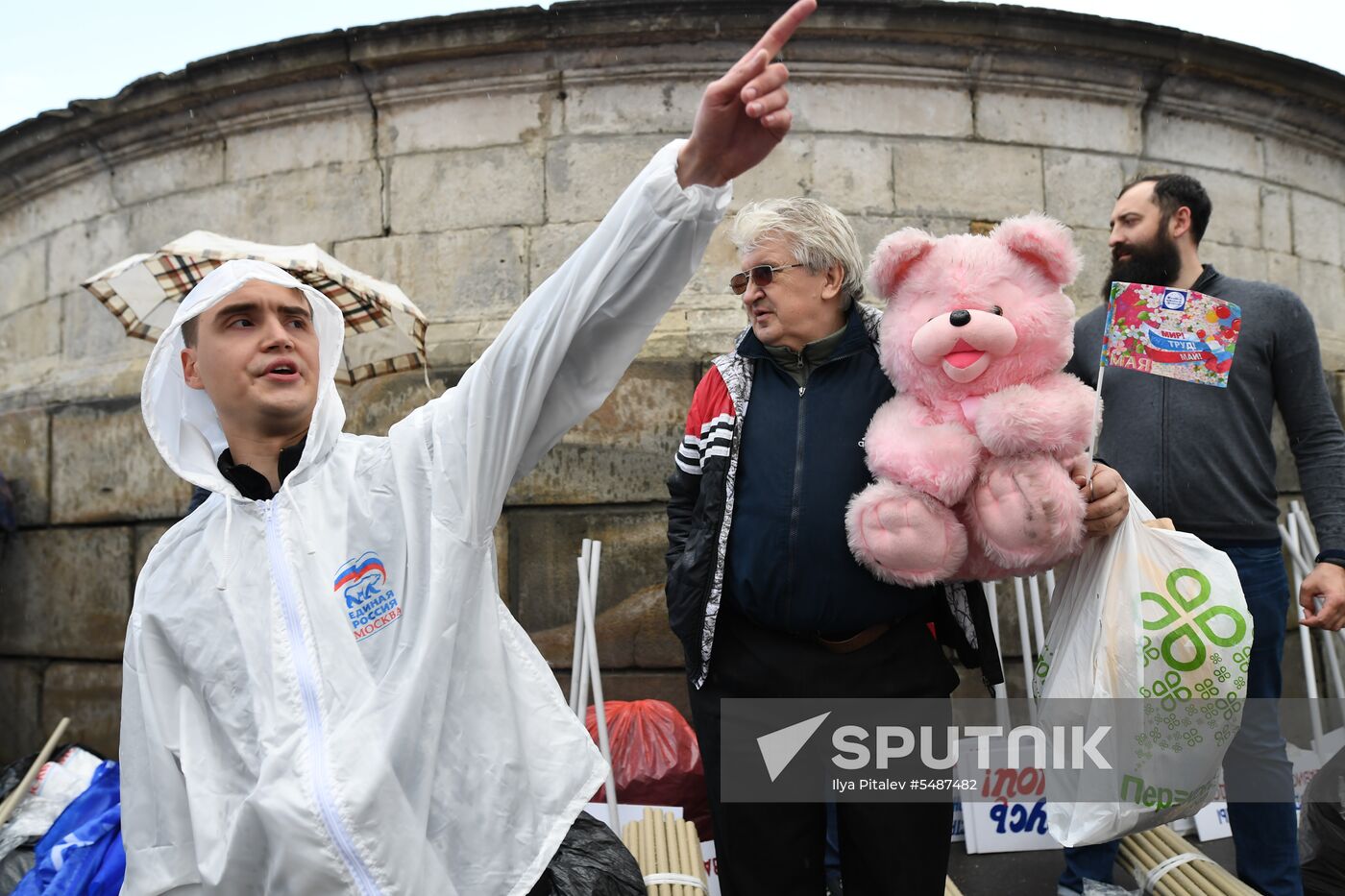 Labor Day rally on Red Square in Moscow