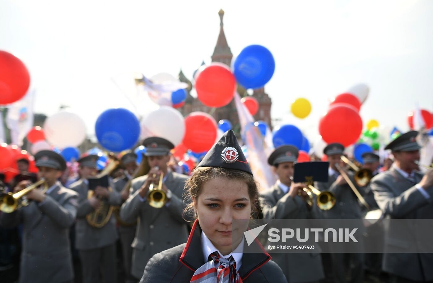 Labor Day rally on Red Square in Moscow