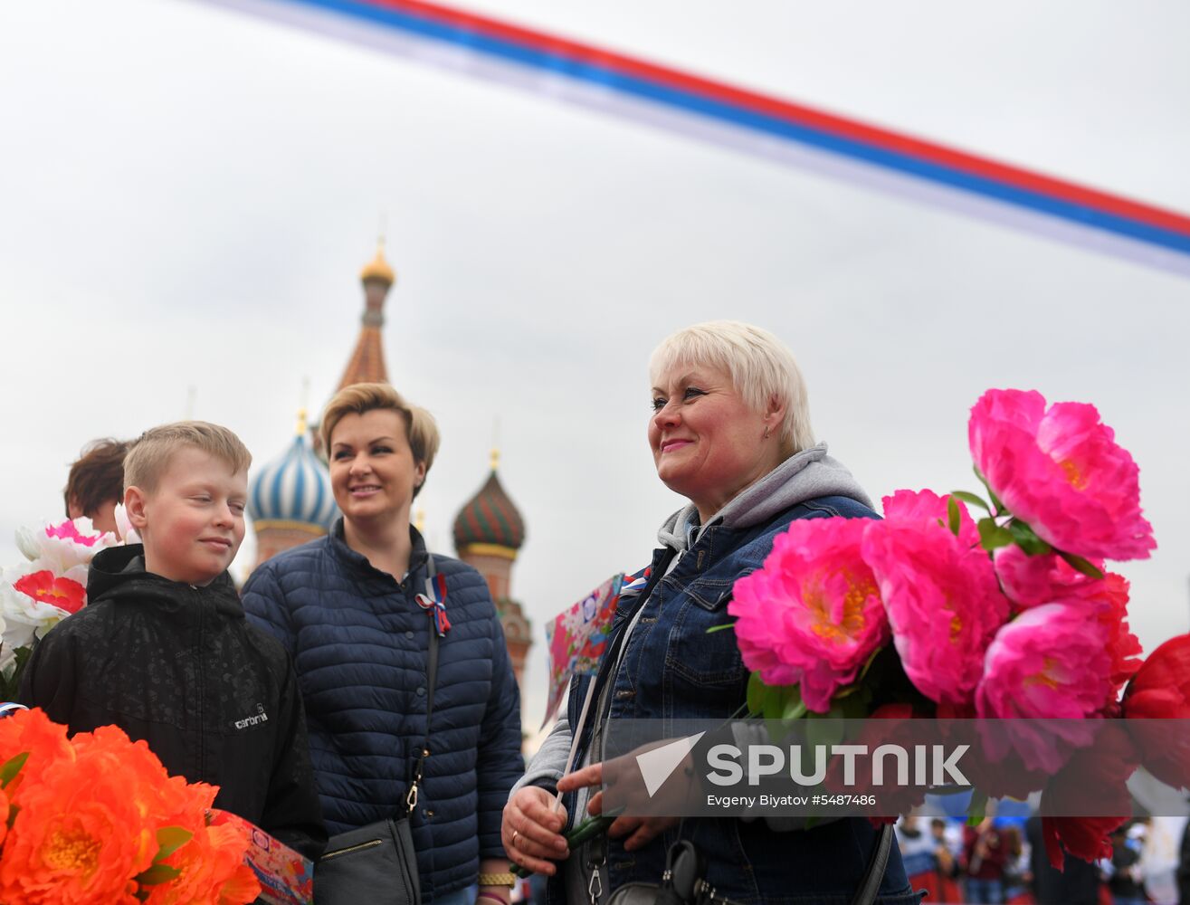 Labor Day rally on Red Square in Moscow