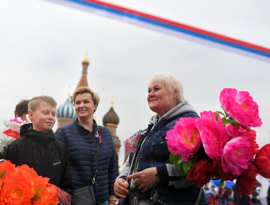Labor Day rally on Red Square in Moscow