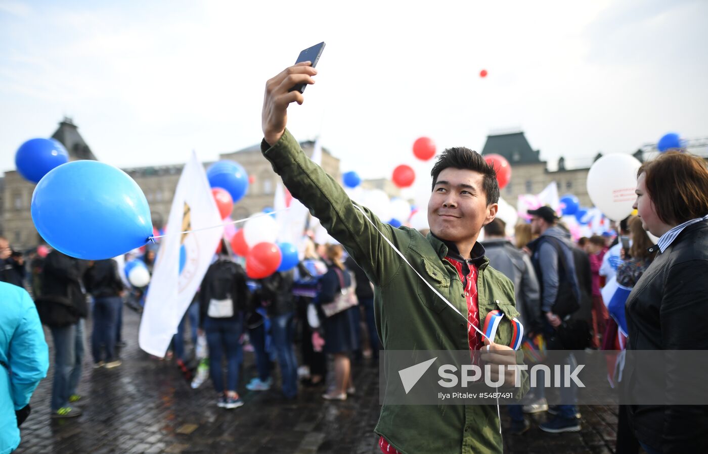 Labor Day rally on Red Square in Moscow