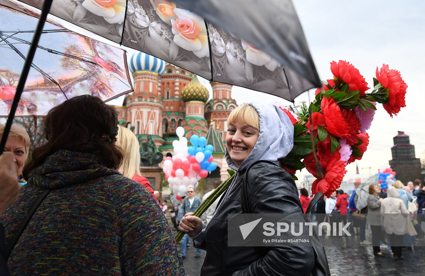 Labor Day rally on Red Square in Moscow