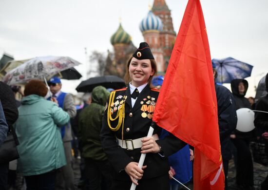 Labor Day rally on Red Square in Moscow
