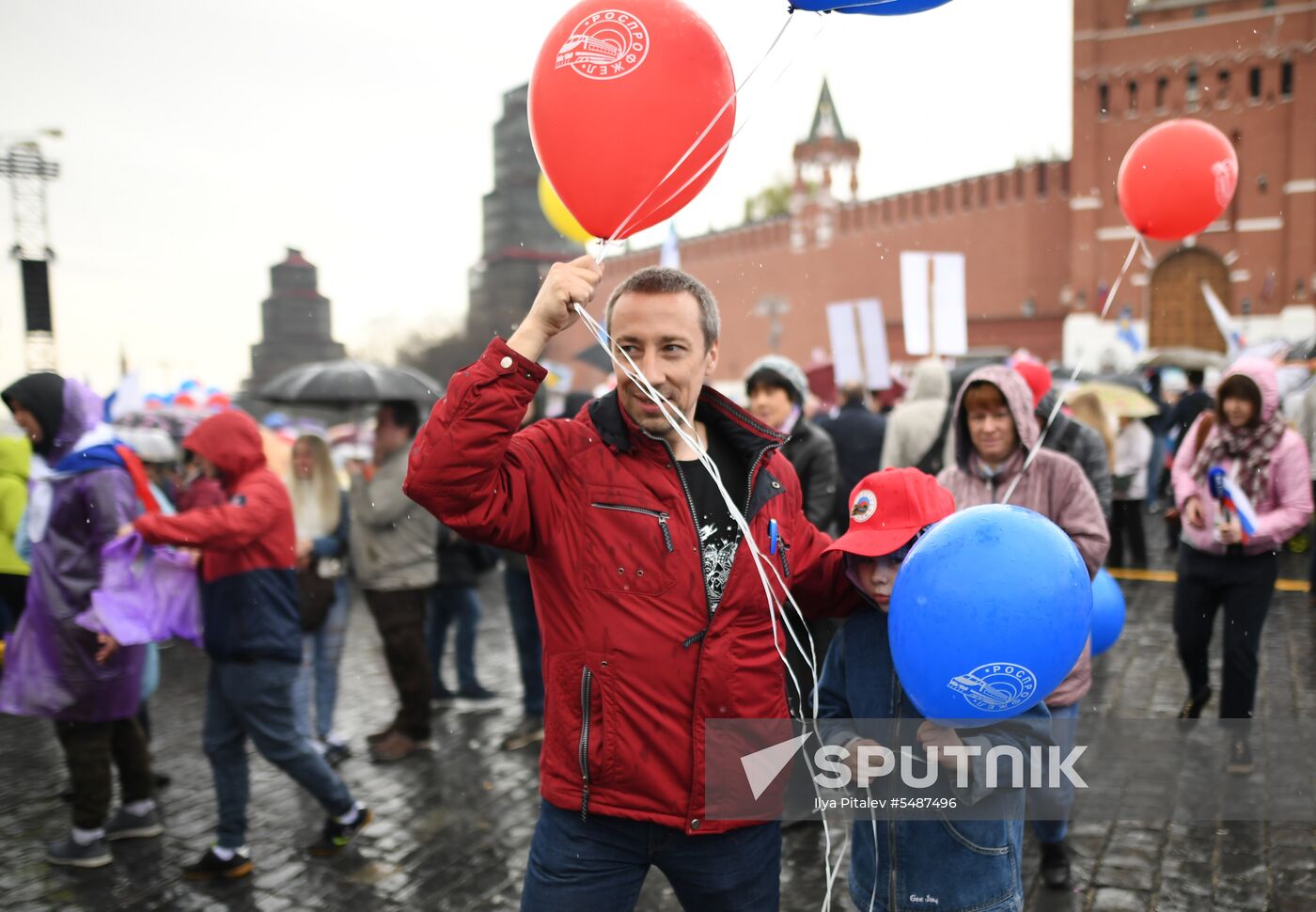 Labor Day rally on Red Square in Moscow