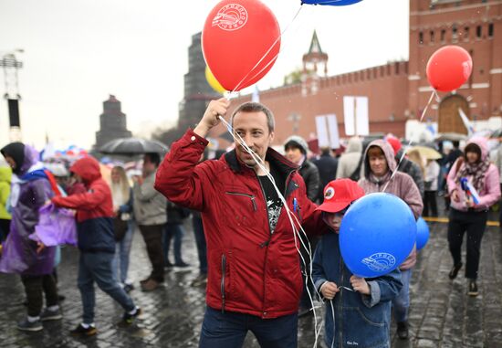 Labor Day rally on Red Square in Moscow
