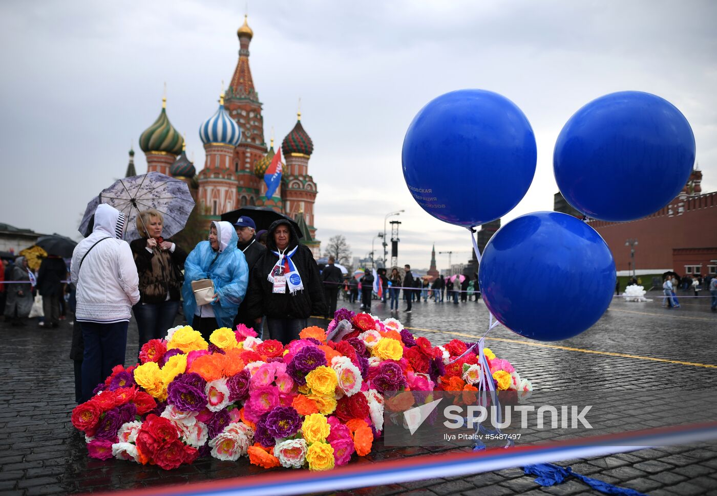 Labor Day rally on Red Square in Moscow