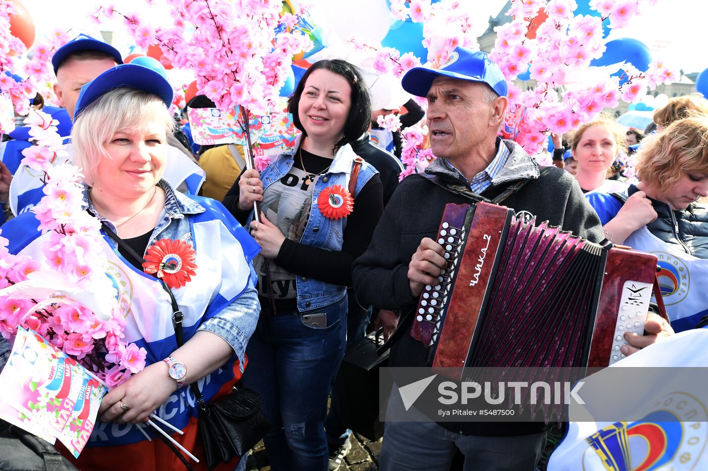 Labor Day rally on Red Square in Moscow