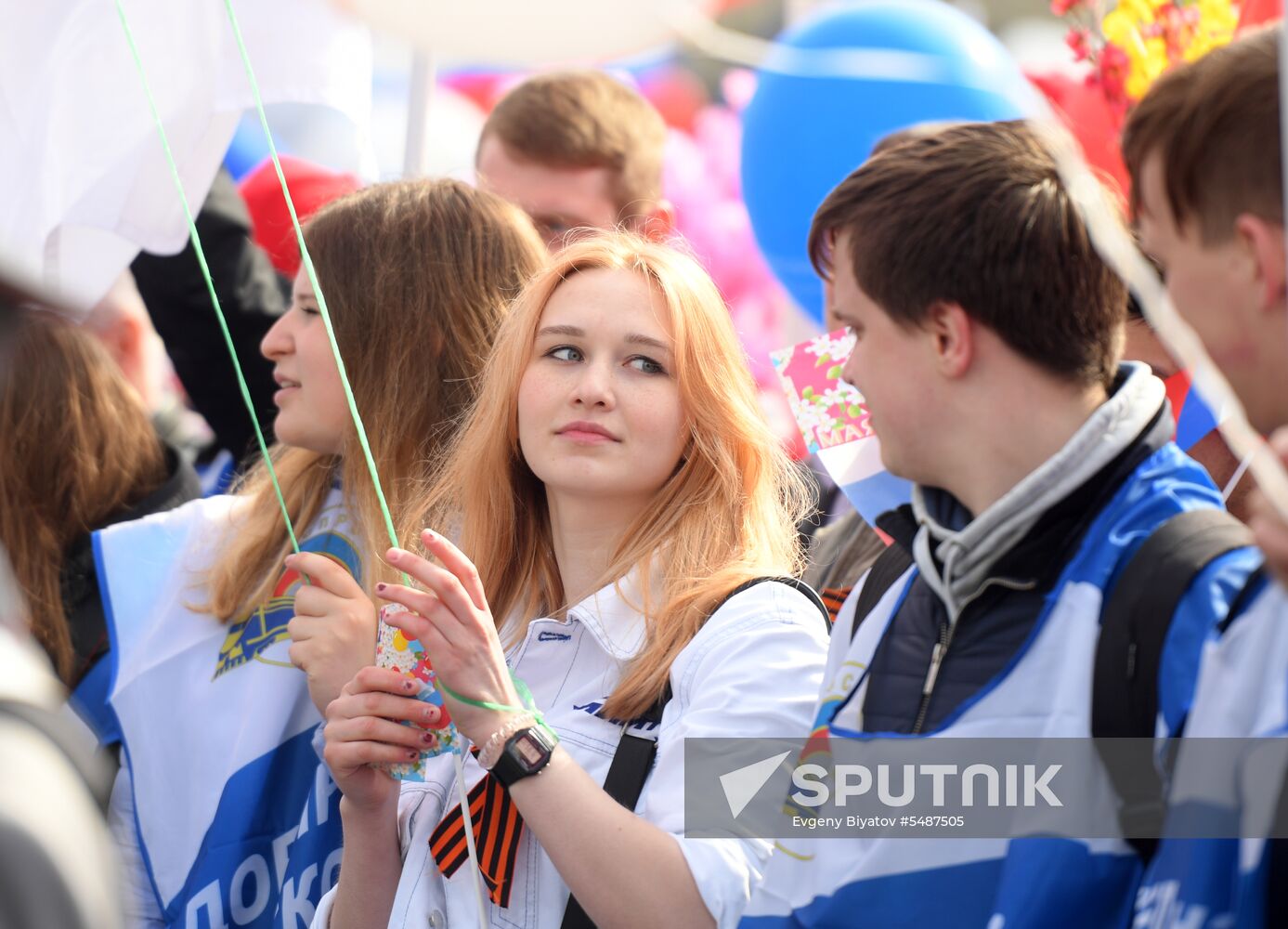 Labor Day rally on Red Square in Moscow