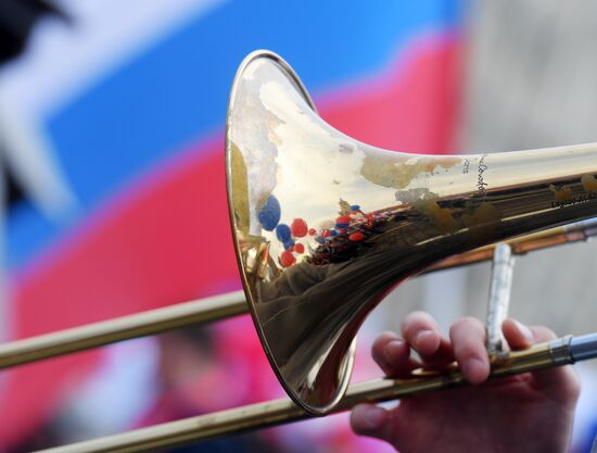 Labor Day rally on Red Square in Moscow