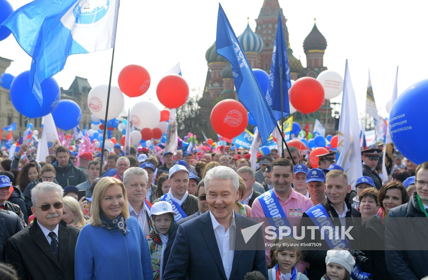 Labor Day rally on Red Square in Moscow