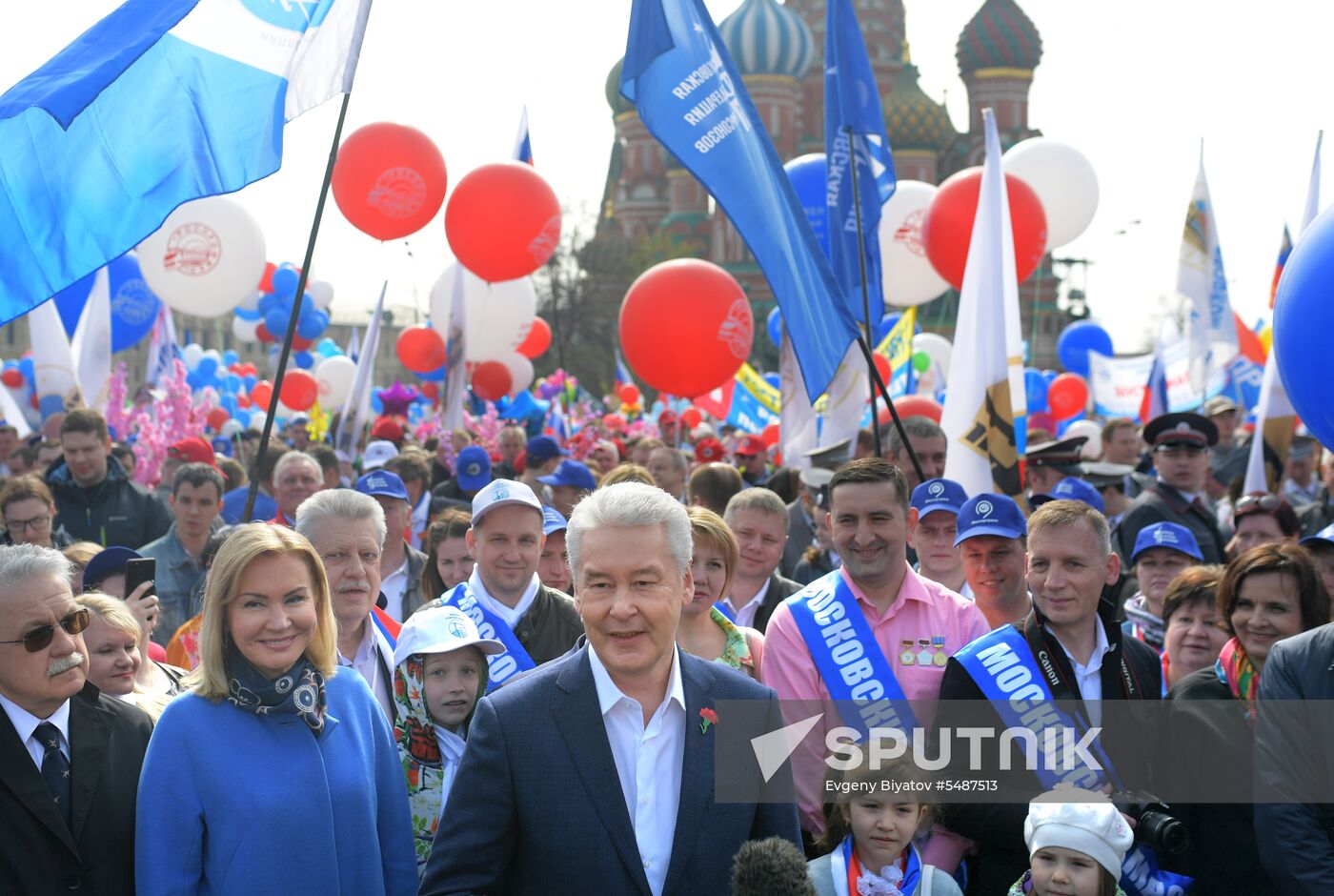 Labor Day rally on Red Square in Moscow