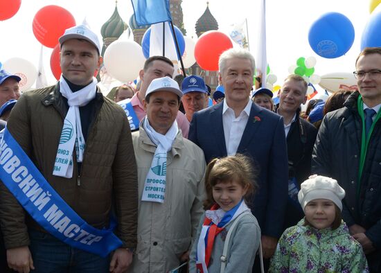 Labor Day rally on Red Square in Moscow
