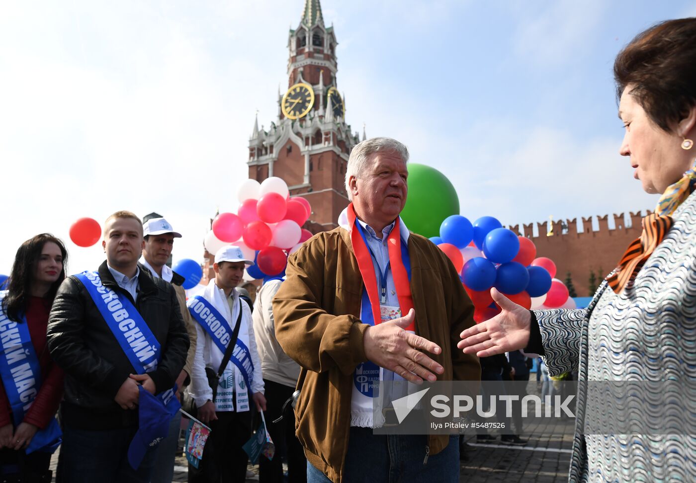 Labor Day rally on Red Square in Moscow