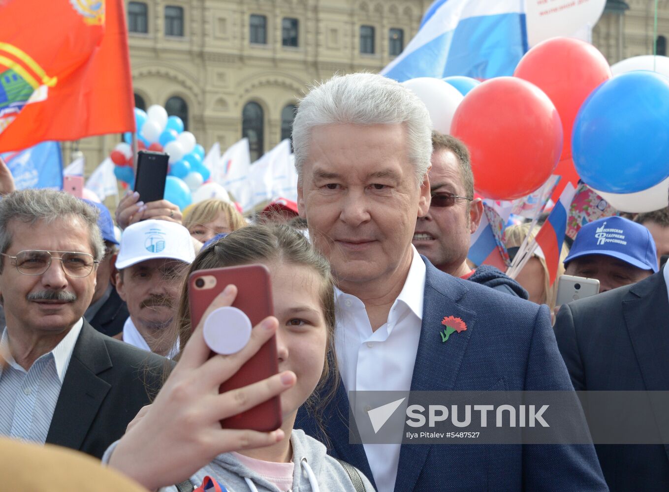 Labor Day rally on Red Square in Moscow