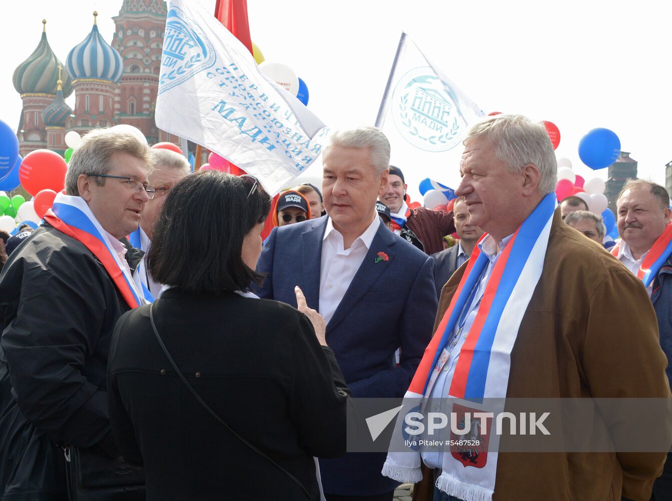 Labor Day rally on Red Square in Moscow