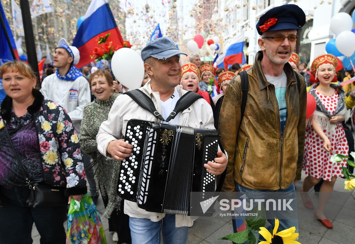 Labor Day rally on Red Square in Moscow