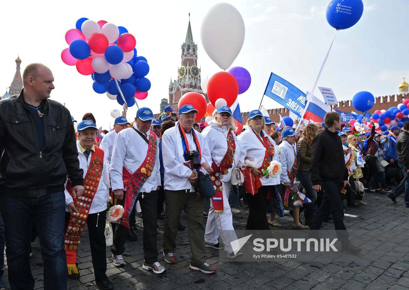 Labor Day rally on Red Square in Moscow