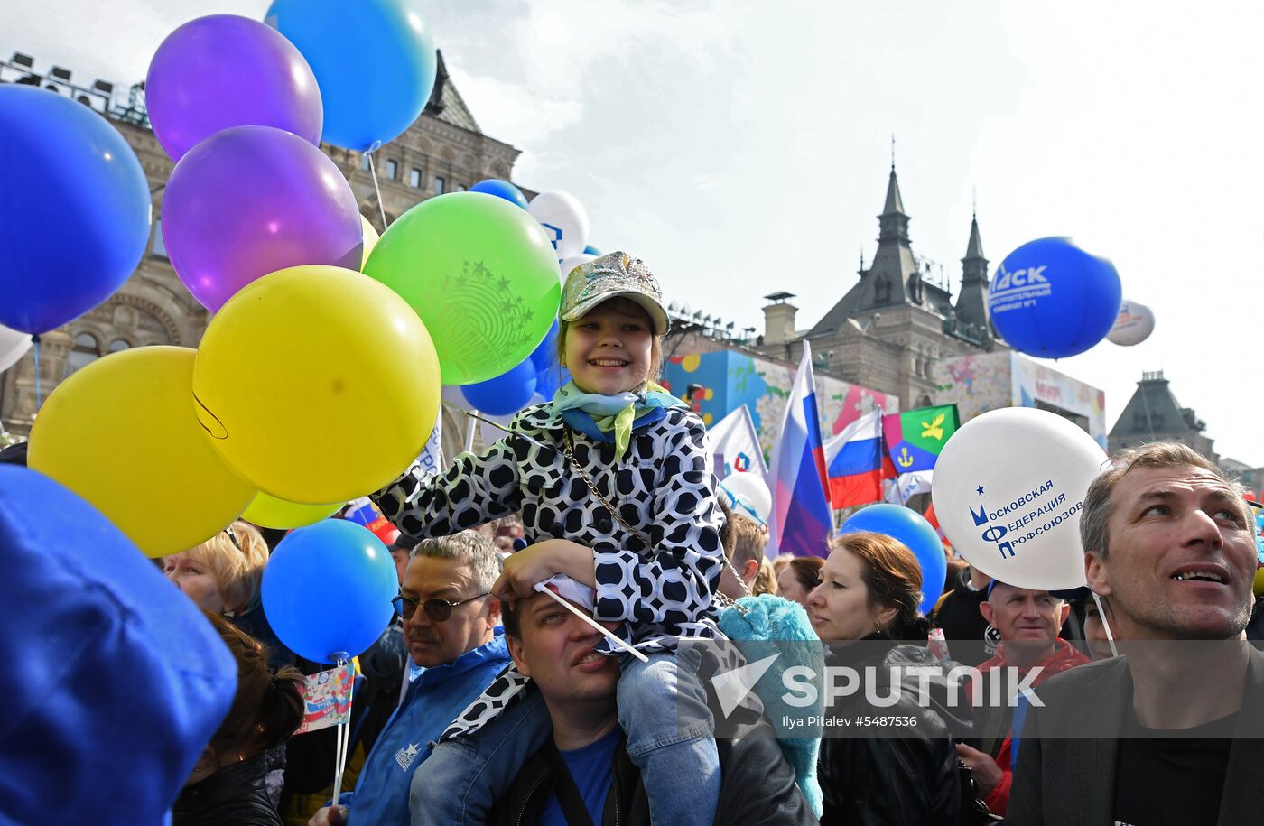 Labor Day rally on Red Square in Moscow