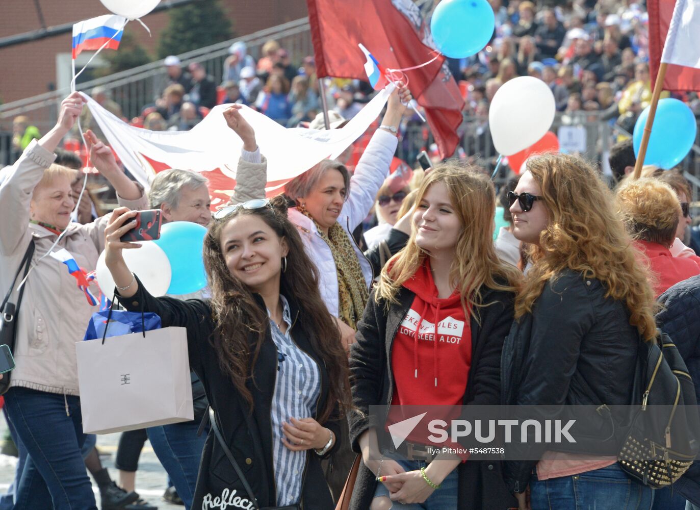 Labor Day rally on Red Square in Moscow