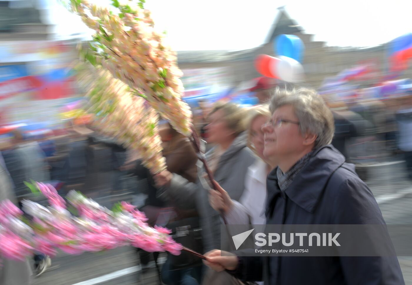 Labor Day rally on Red Square in Moscow