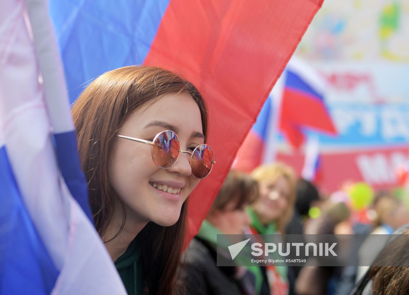 Labor Day rally on Red Square in Moscow