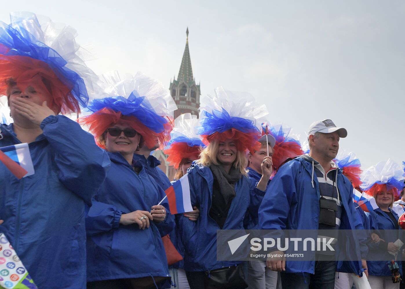 Labor Day rally on Red Square in Moscow