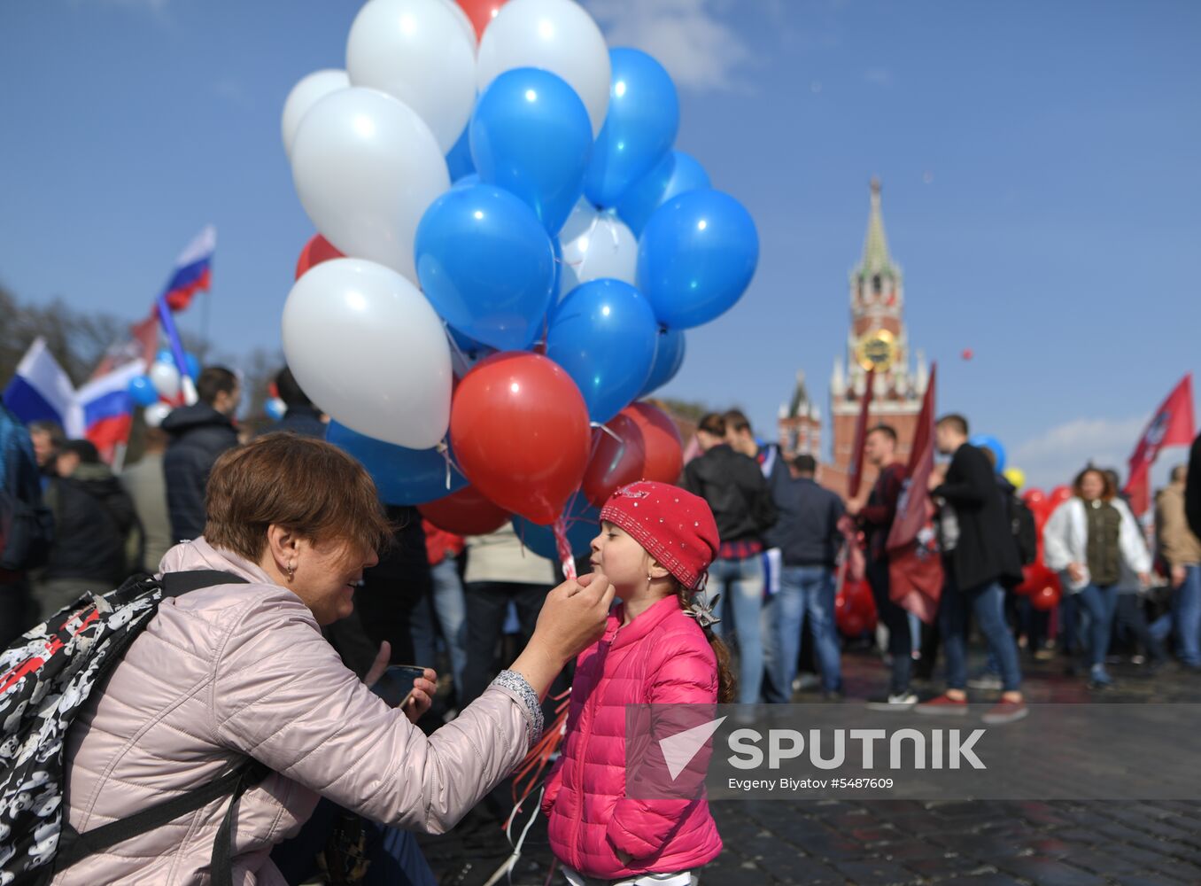 Labor Day rally on Red Square in Moscow