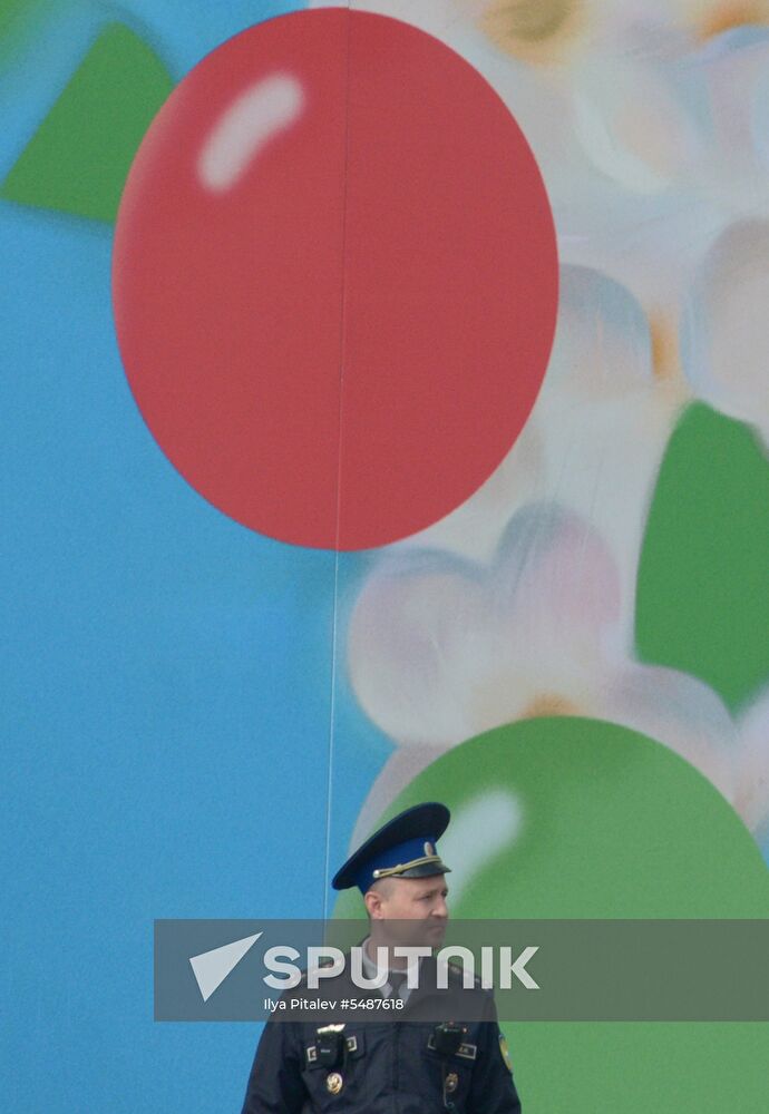 Labor Day rally on Red Square in Moscow