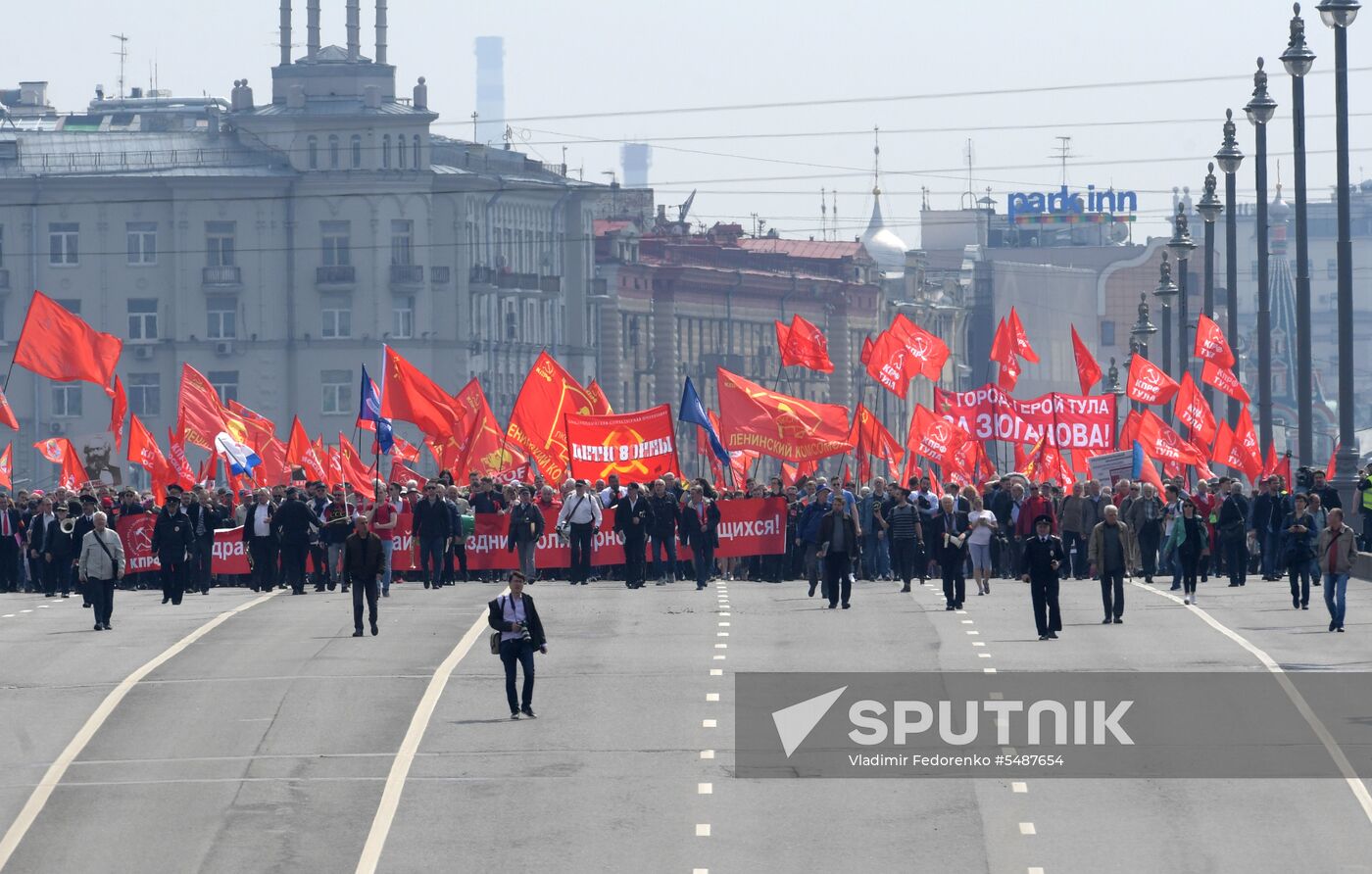 Communist Party rally on International Workers' Day
