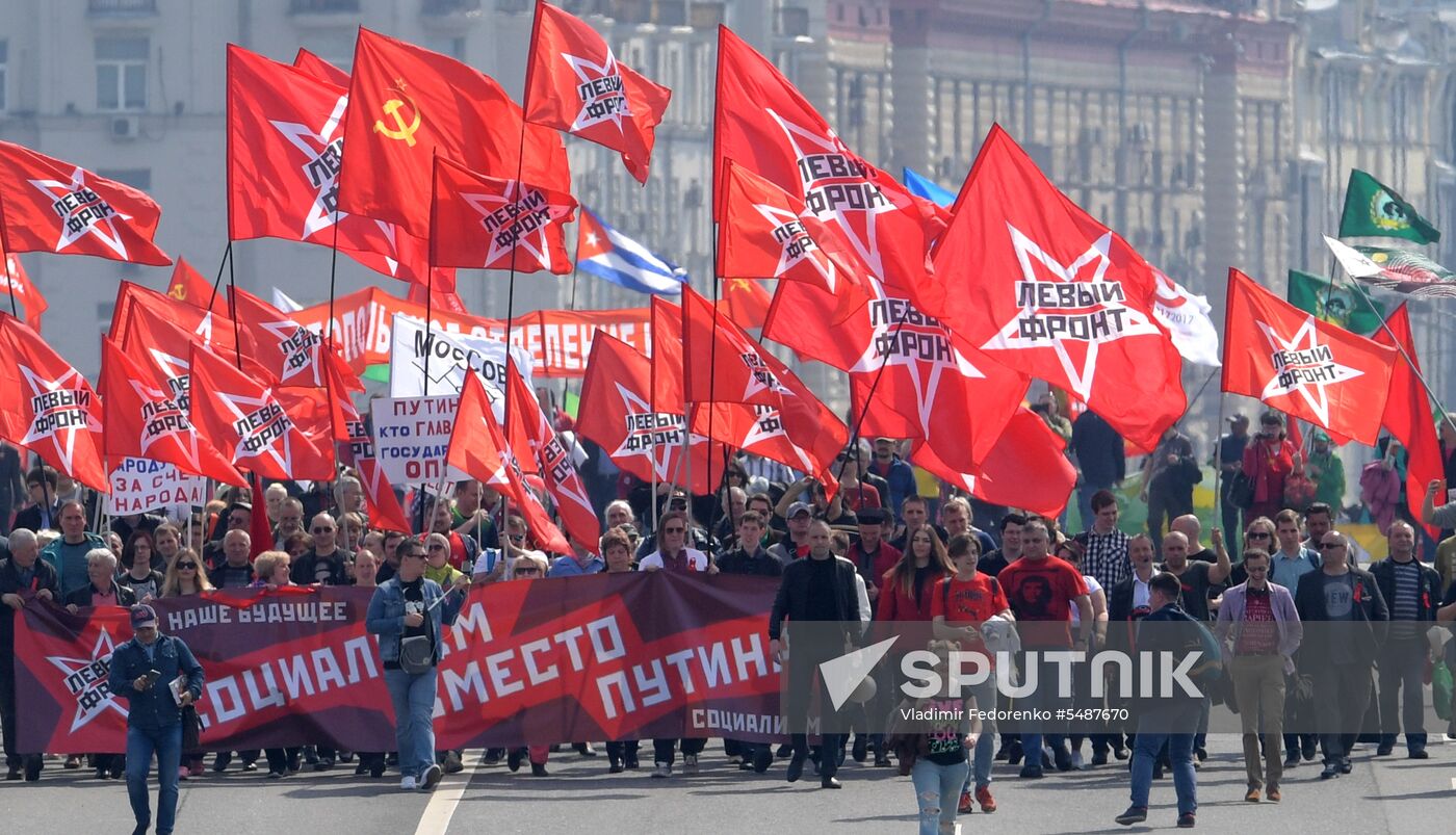 Communist Party rally on International Workers' Day