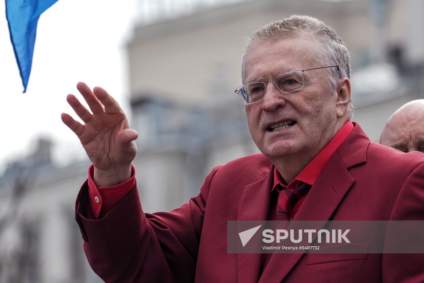 Liberal Democratic Party rally on Pushkin Square