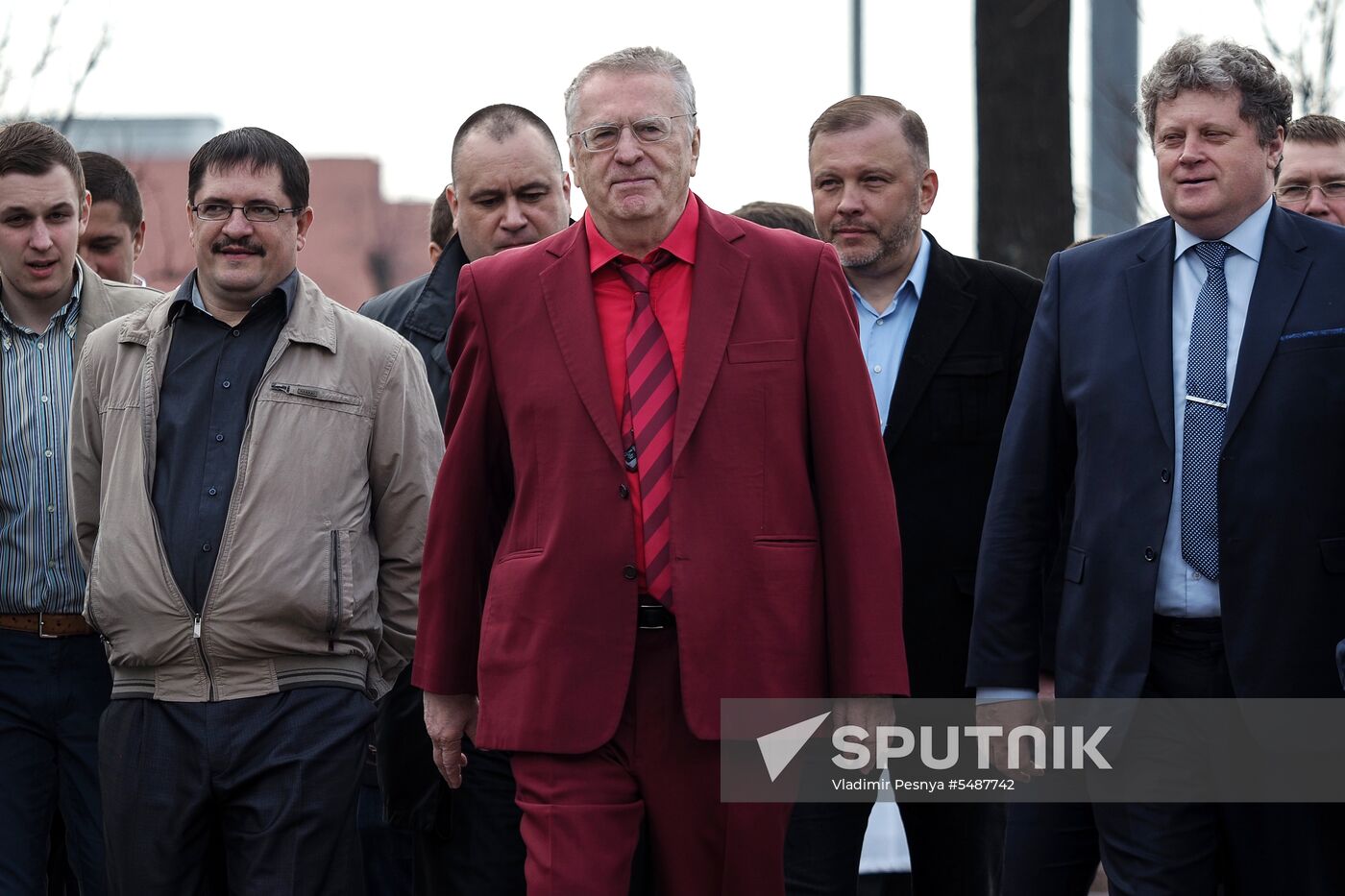 Liberal Democratic Party rally on Pushkin Square