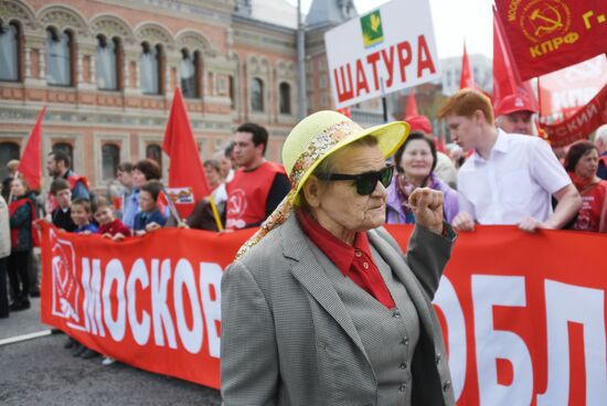 Communist Party rally on International Workers' Day