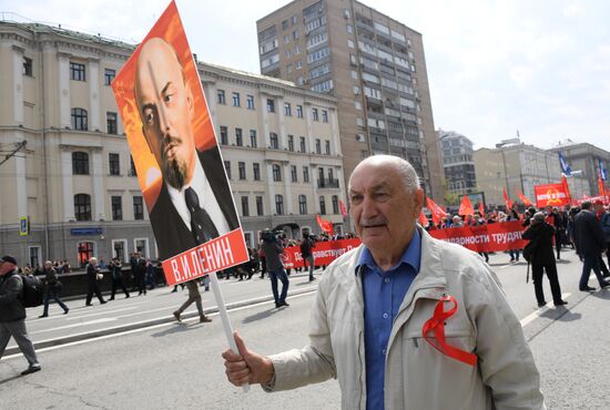 Communist Party rally on International Workers' Day