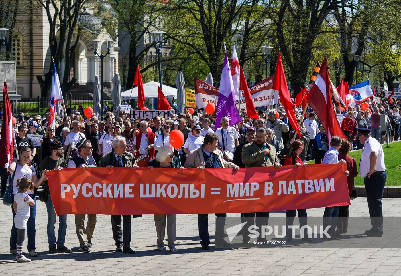 Labor Day rallies abroad