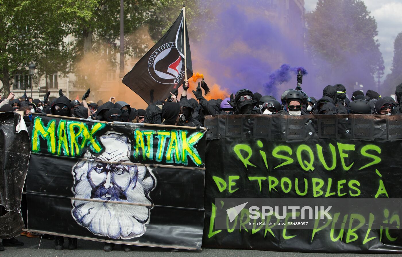 May Day rally brings unrest in Paris