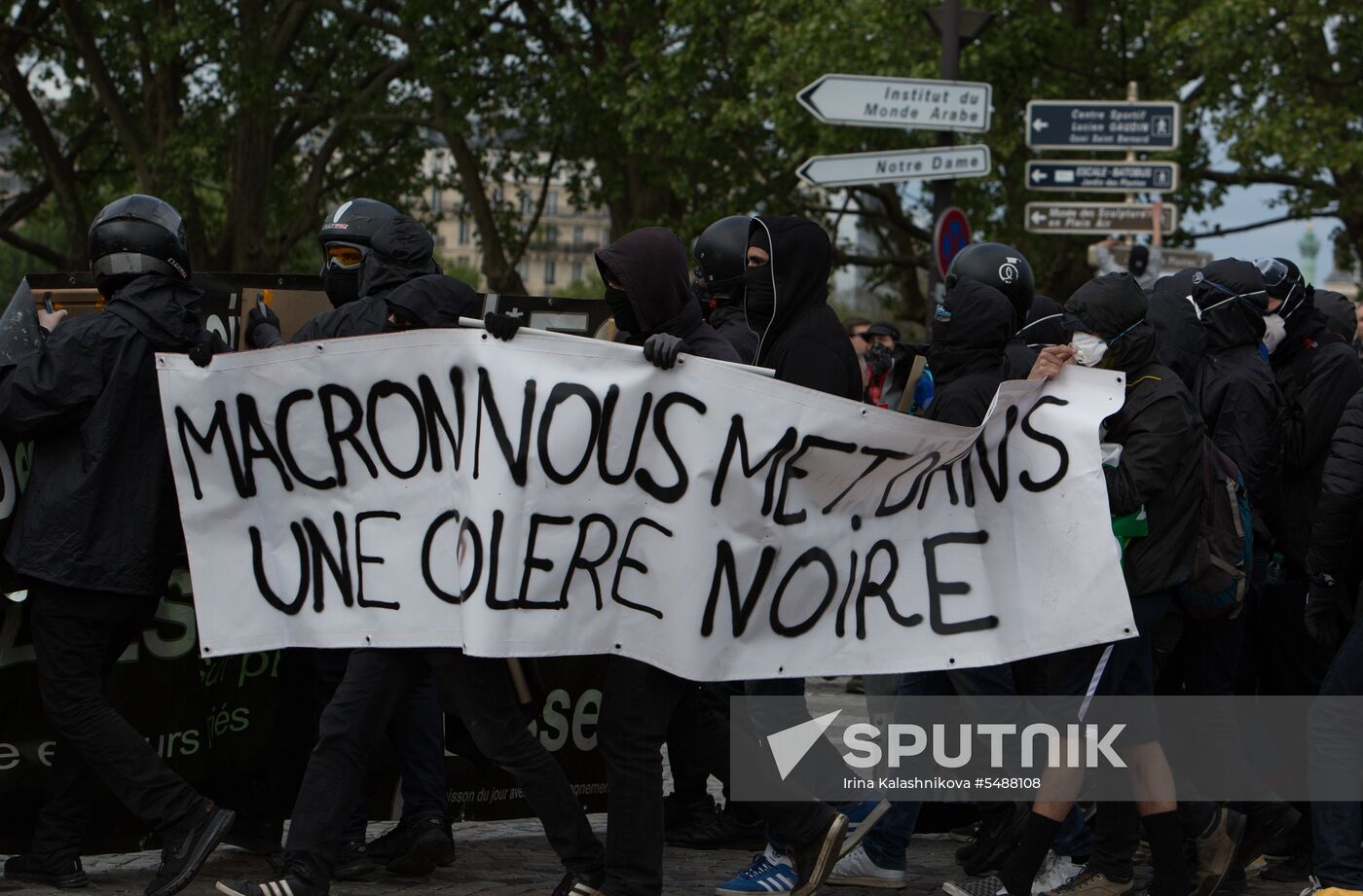 May Day rally brings unrest in Paris