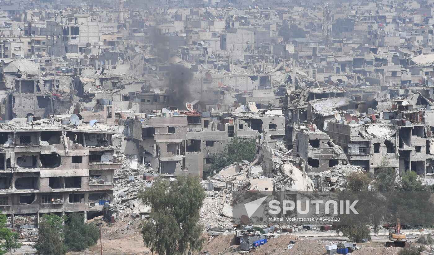 Developments on outskirts of Damascus