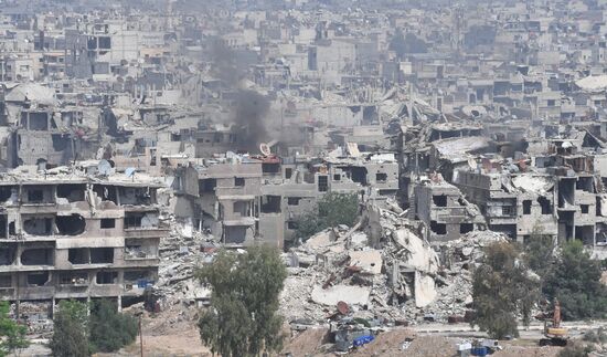 Developments on outskirts of Damascus