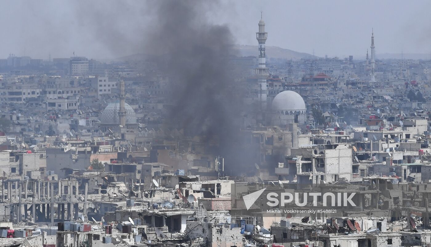 Developments on outskirts of Damascus