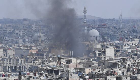 Developments on outskirts of Damascus